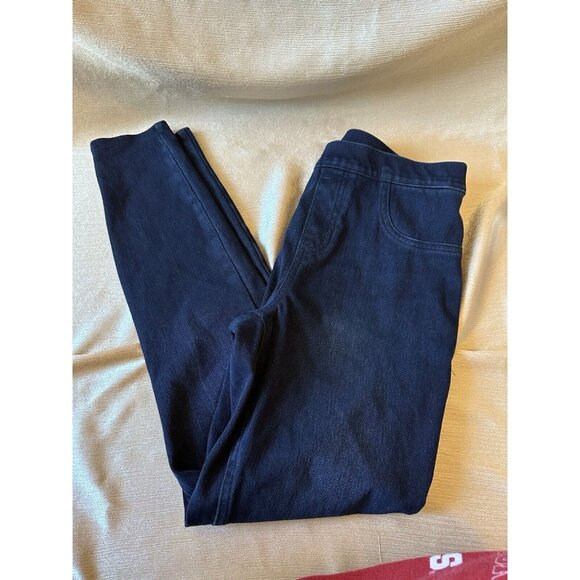 Spanx Skinny Pull On Jeans Womens Medium Dark Blue Legging Jegging Jeans Pants - Picture 1 of 11